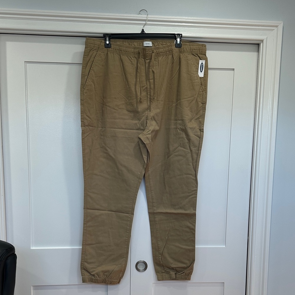 NWT Old Navy Men's Khaki Jogger Pants - Size XXL Tall